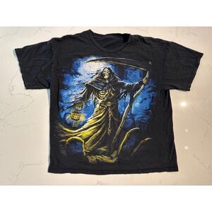 Mens Grim Reaper Graphic T-Shirt